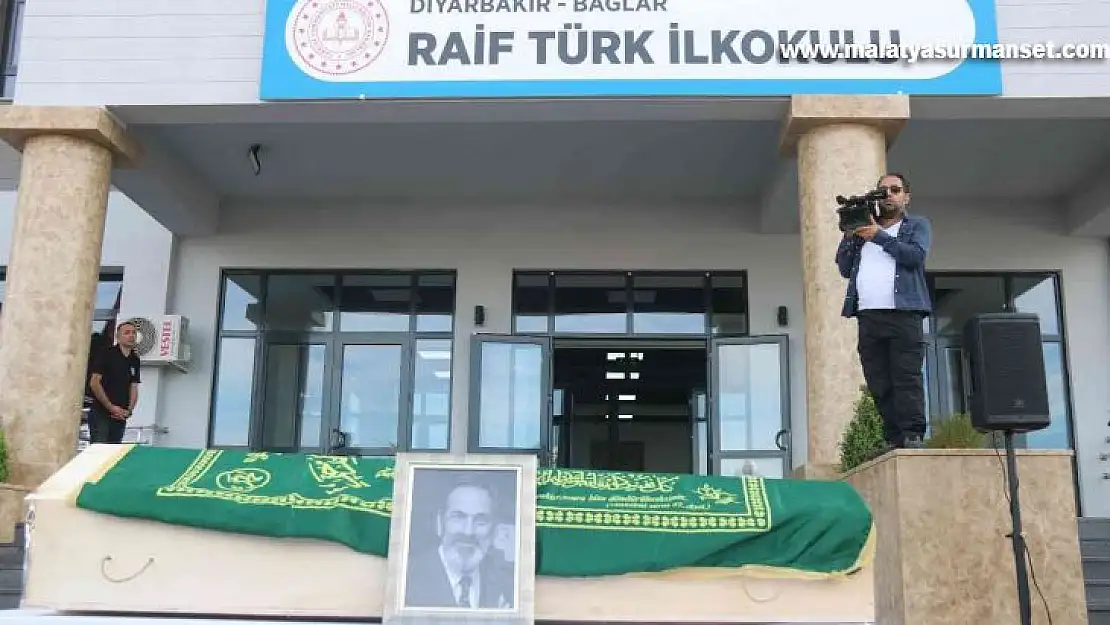 Hayırsever İş Adamı Raif Türk, yaptırdığı okulda son yolculuğuna uğurlandı