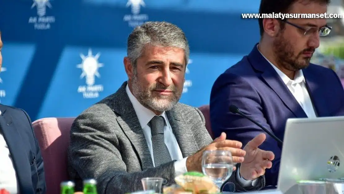Hazine ve Maliye Bakan Yardımcısı Nebati, Tuzlalı iş insanlarıyla bir araya geldi