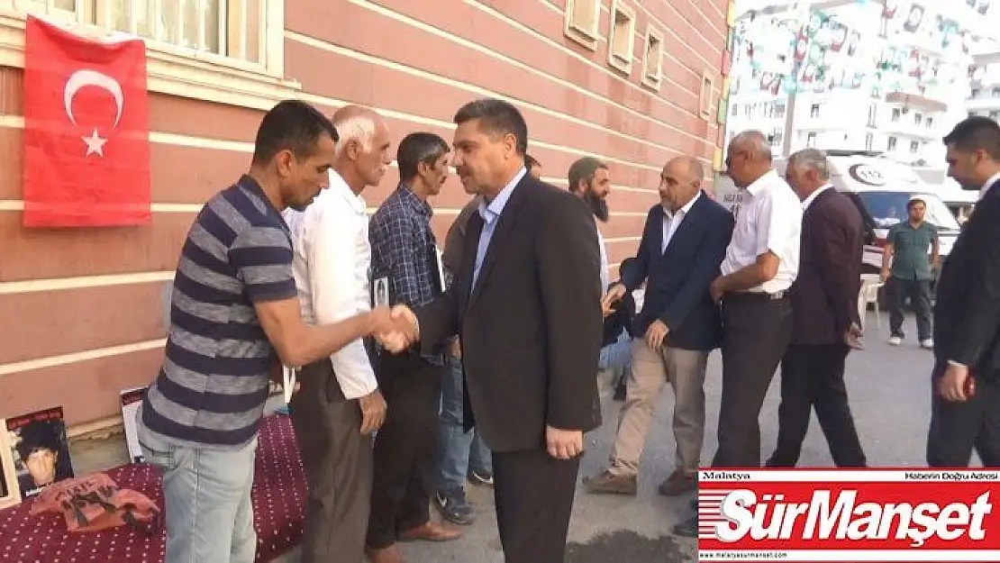HDP önündeki ailelere bir destek de Elazığ'dan