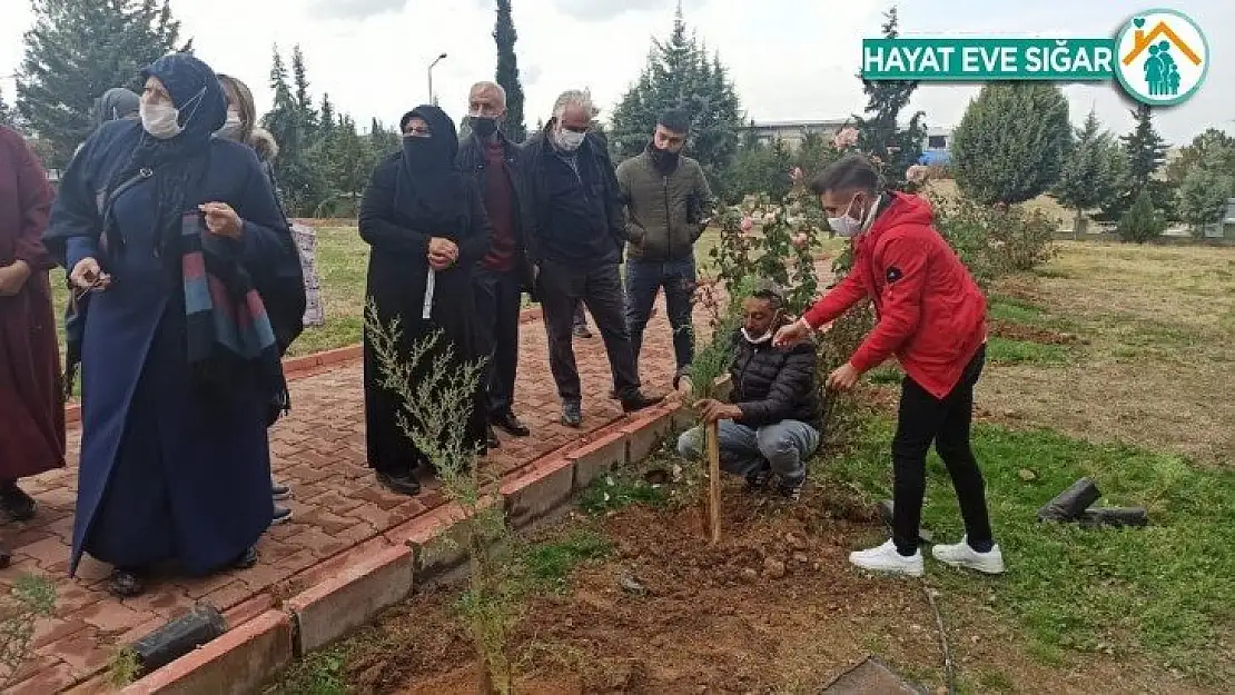 Her şehit için bir fidan toprakla buluşturuldu