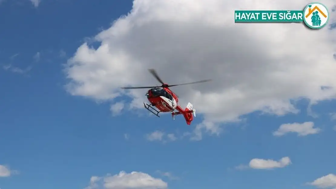 His kaybı yaşadı,helikopter ambulansla hastaneye kaldırıldı