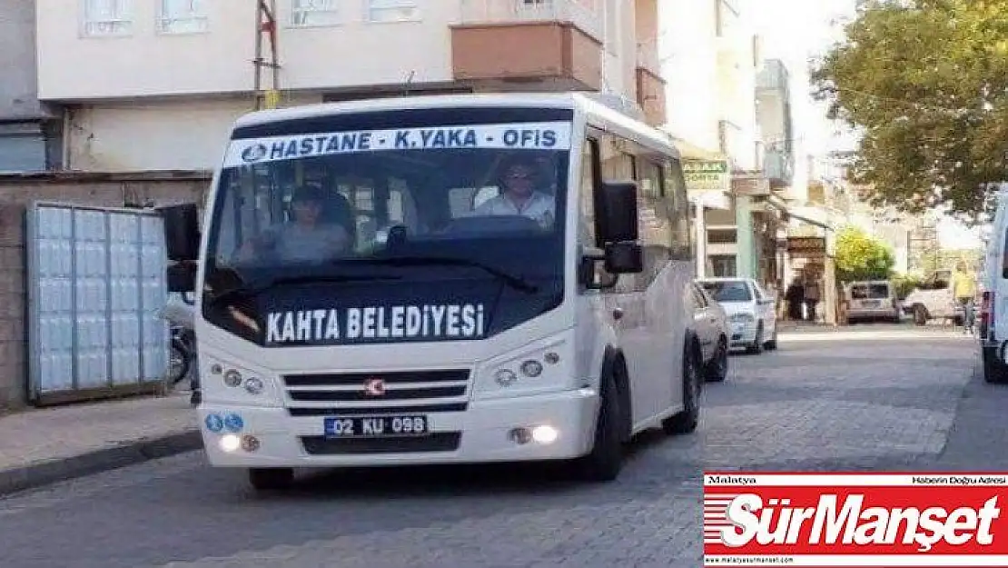 İlk ders günü Kahta Belediyesi araçları ücretsiz ulaşım hizmeti verecek