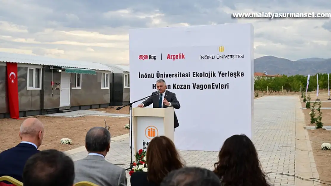 İnönü Üniversitesi Ekolojik Yerleşkesinde Vagonevlerin Açılışı Gerçekleşti.