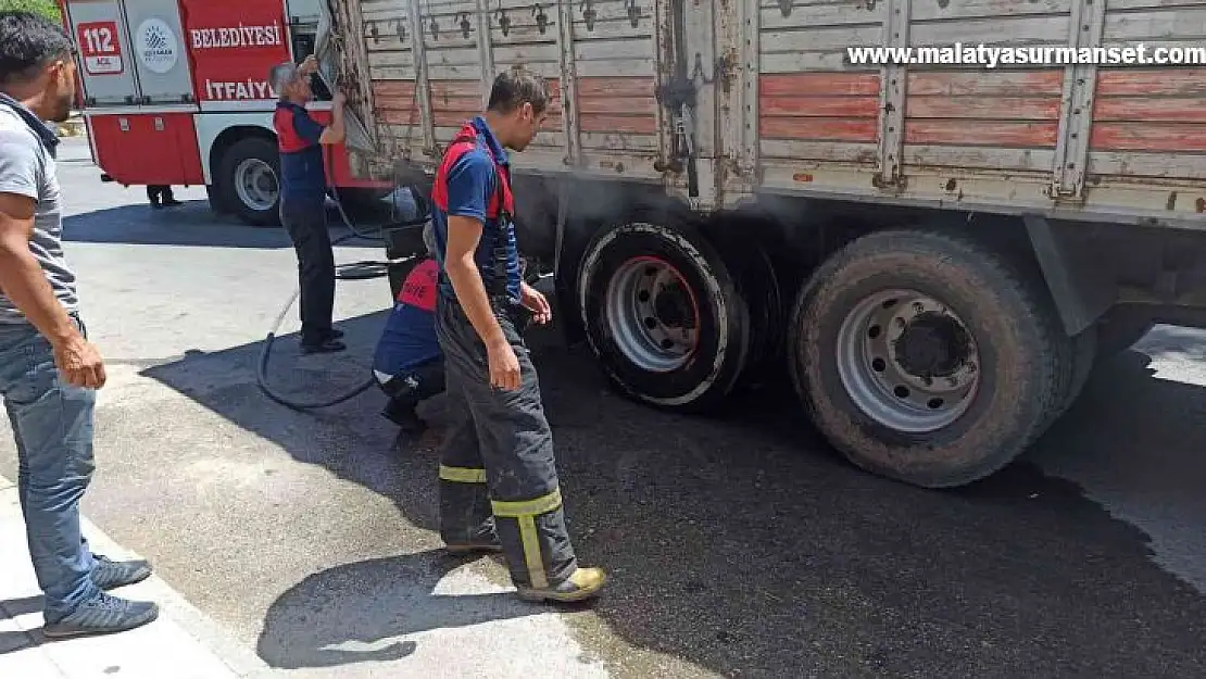 Isınan fren balataları yangına neden oldu