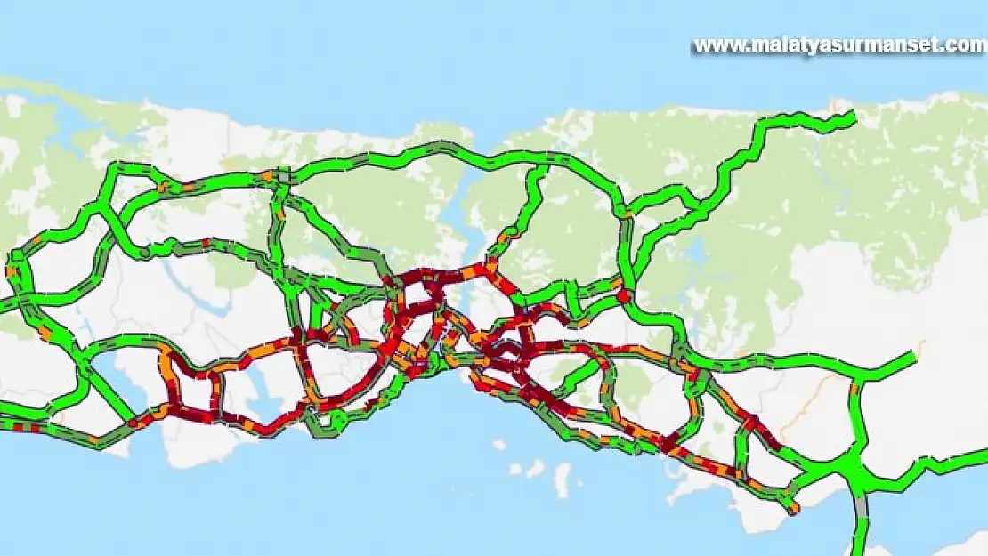 İstanbul'da trafik yoğunluğu yüzde 81'e ulaştı