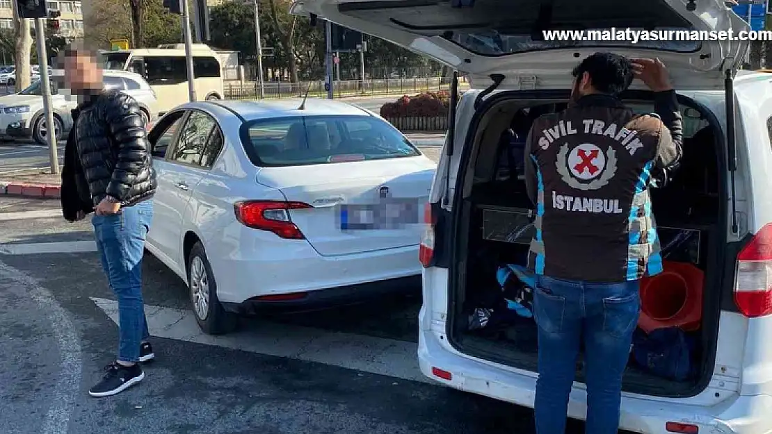 Trafikte makas atan sürücü polisten kaçamadı