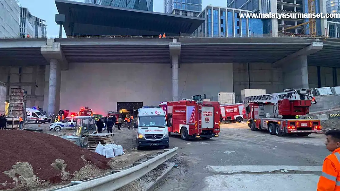 İstanbul Finans Merkezi'nde yangın: 3 kişi dumandan etkilendi