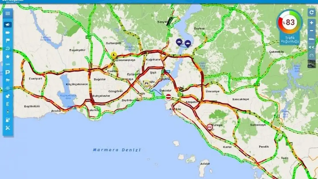 İstanbul'da sağanak yağış hayatı olumsuz etkiliyor