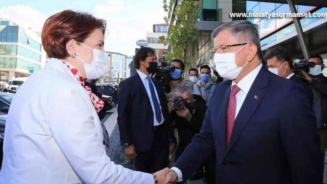 İYİ Parti lideri Akşener'den Ahmet Davutoğlu'na ziyaret