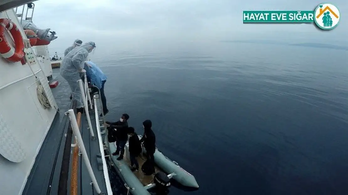 İzmir açıklarında 8 düzensiz göçmen kurtarıldı