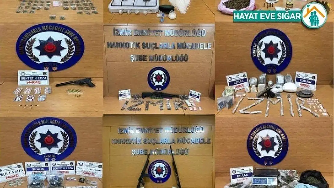 İzmir'de uyuşturucu operasyonları: Bir haftada 14 tutuklama