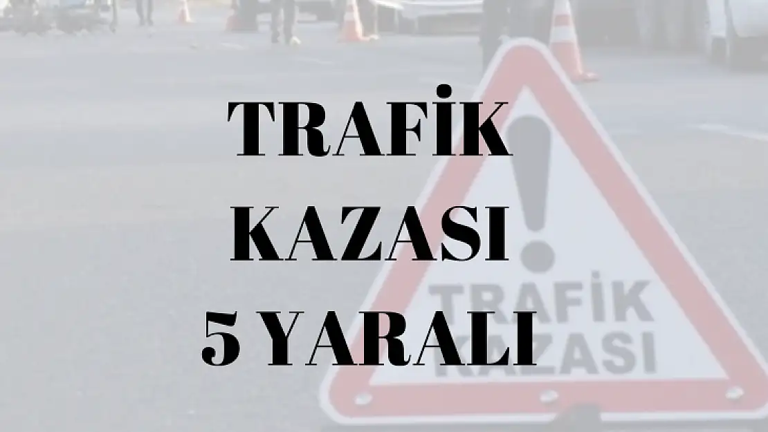 Jandarma aracının da karıştığı kazada 5 kişi yaralandı