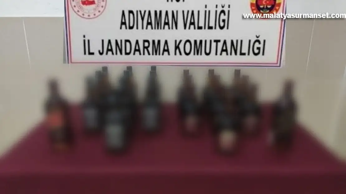 Jandarma ekiplerinden kaçak içki operasyonu