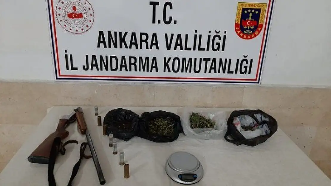 Jandarma samanlıkta saklanan esrarı narkotik köpekler yardımıyla buldu