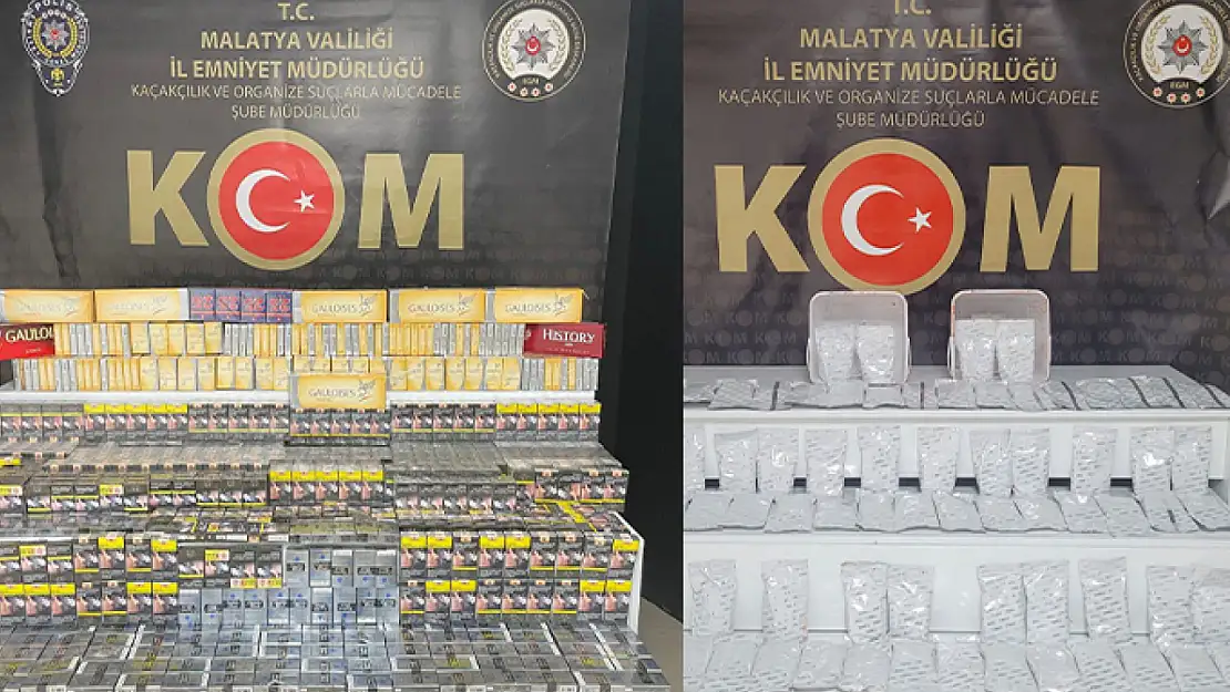 Kaçak Sigara ve Nargile Tütünü Operasyonu Malatya'da 2 Kişi Yakalandı