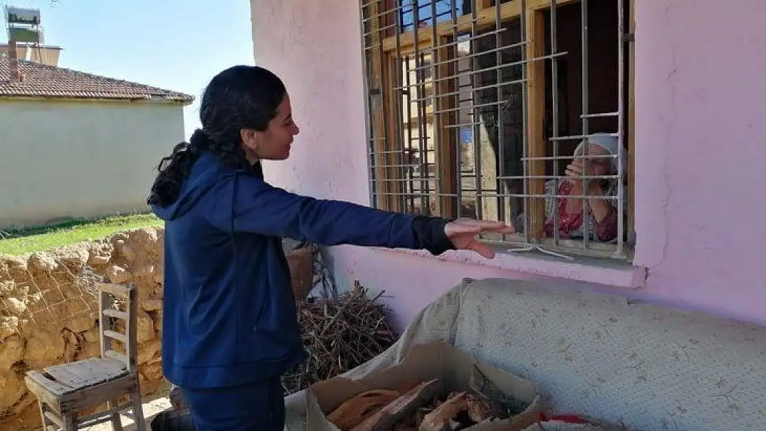 Kadın Kaymakam Büyüknalçacı, yaşlılara ihtiyaçlarını bizzat götürdü