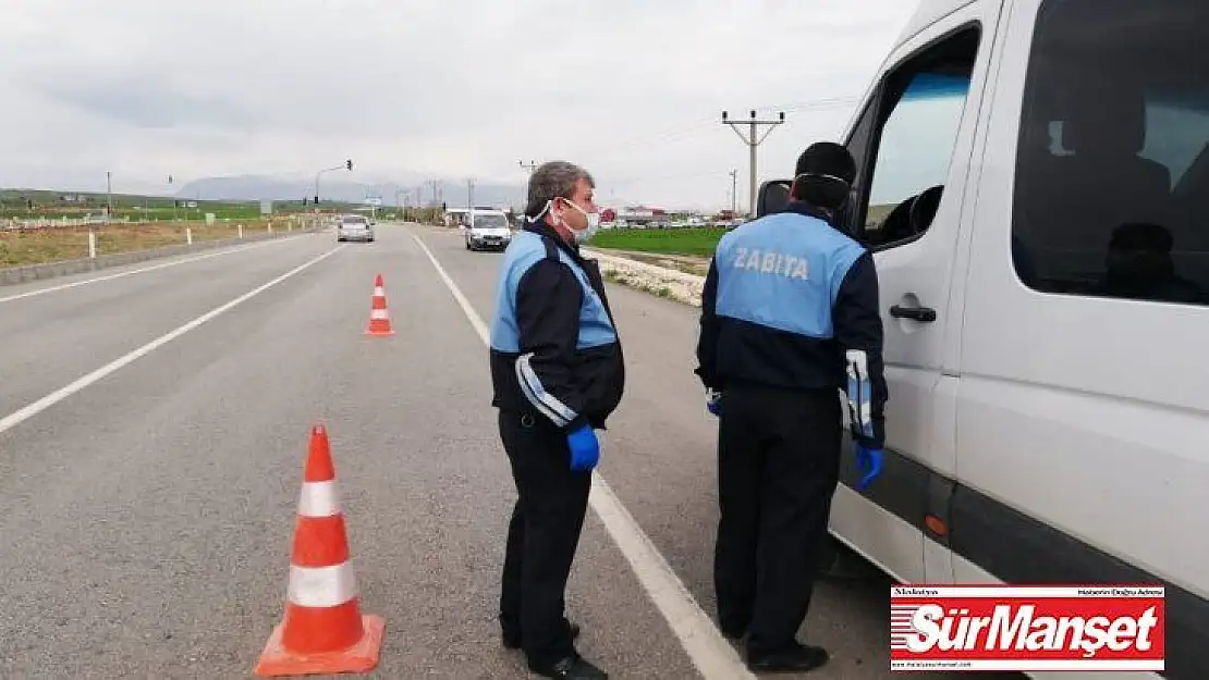 Kahta Belediyesi zabıta ekipleri toplu taşıma araçlarını denetledi