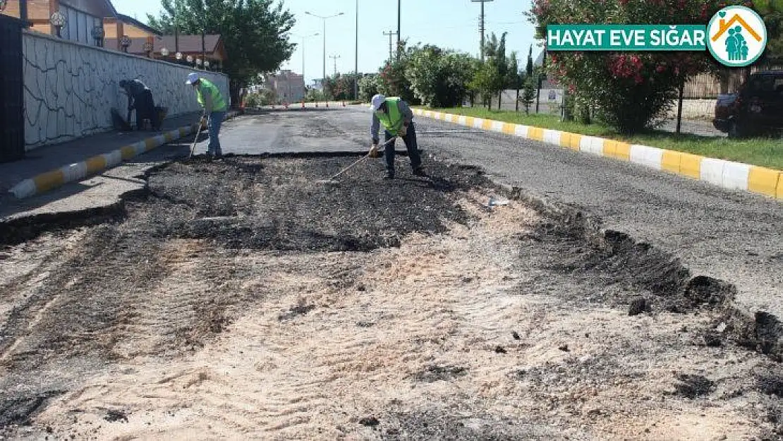 Kahta'da yol yapım çalışmaları aralıksız devam ediyor