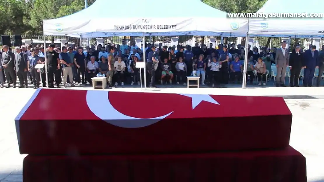 Kalp krizi sonucu vefat eden polis için tören düzenlendi