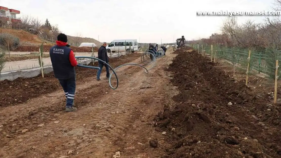 Kanal boyu ikinci etap park çalışmaları hızlandı