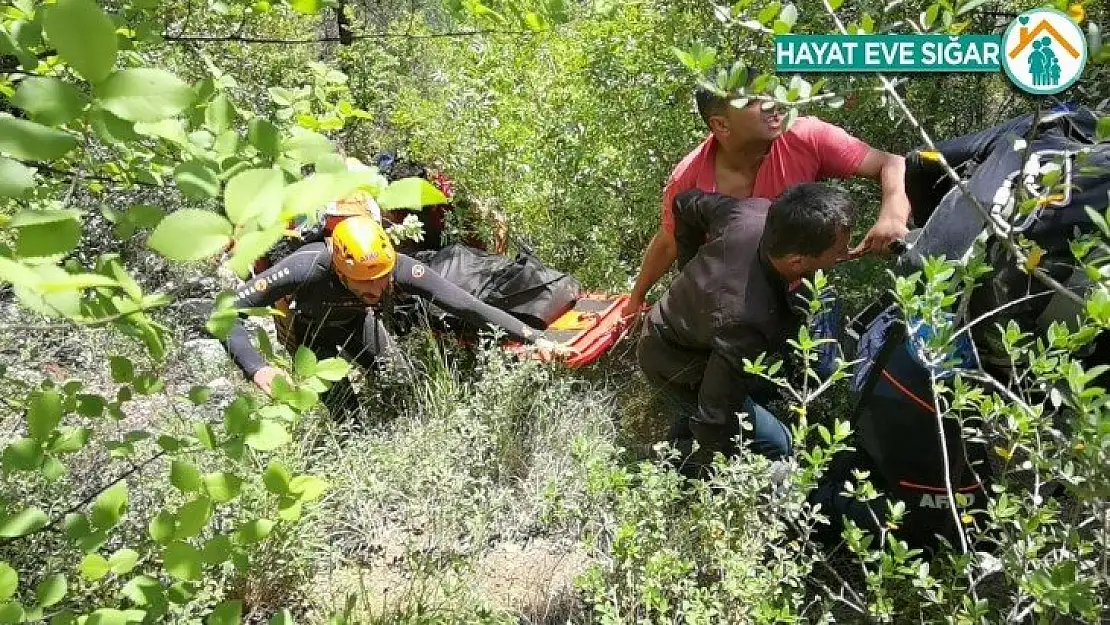 Kanyonda kaybolan gencin cesedine 3 gün sonra ulaşıldı