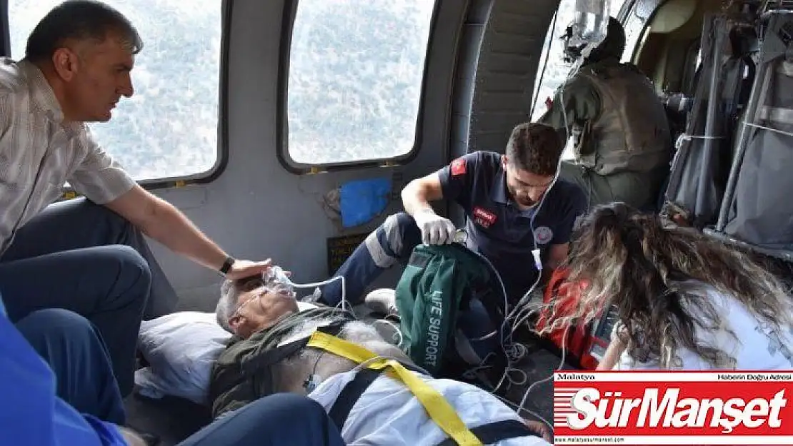 Kara Kuvvetleri 4 hastayı helikopterle nakletti