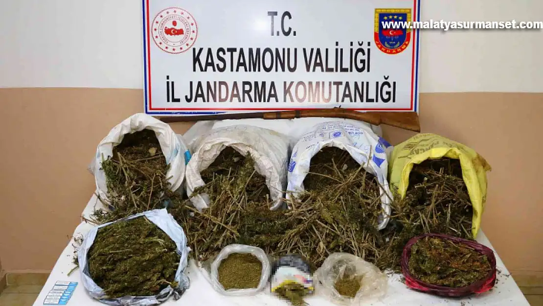 Kastamonu'da 28 kilo esrar yakalatan şahıs tutuklandı