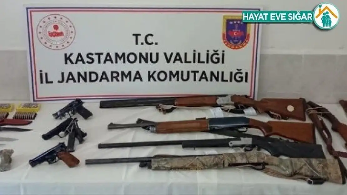 Kastamonu'da silah kaçakçılarına operasyon: 9 gözaltı