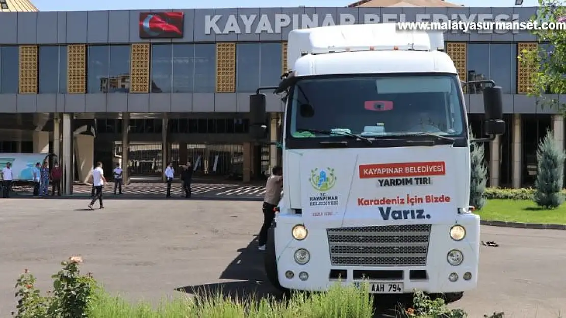 Kayapınar Belediyesinden Kastamonu'ya yardım tırı