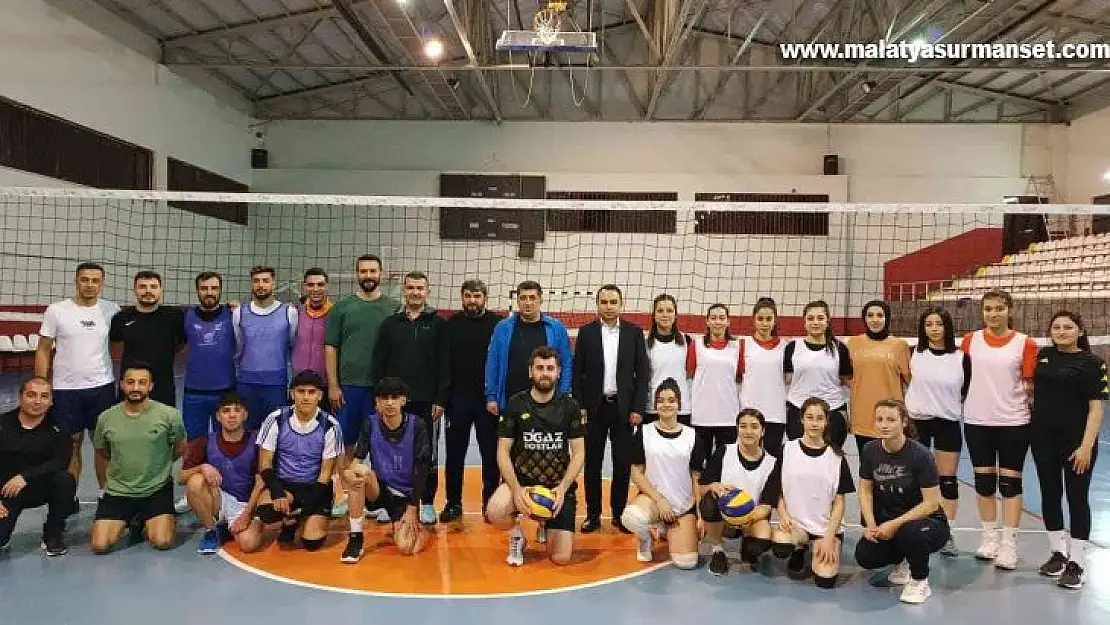 Kaymakam Partal voleybol sporcularına moral verdi