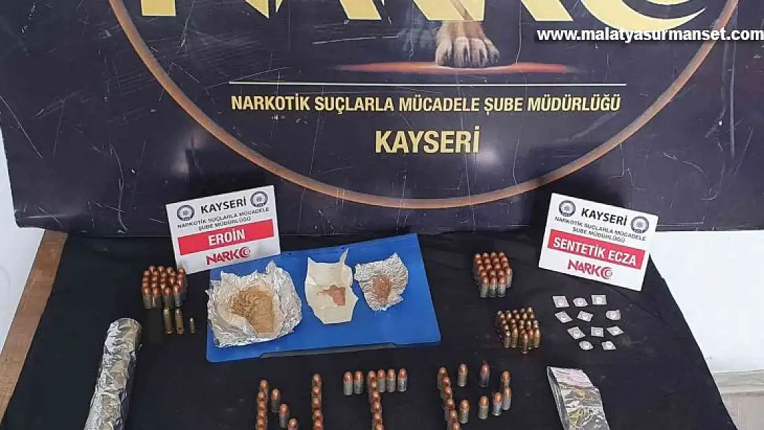 Kayseri'de uyuşturucu operasyonu: 2 gözaltı
