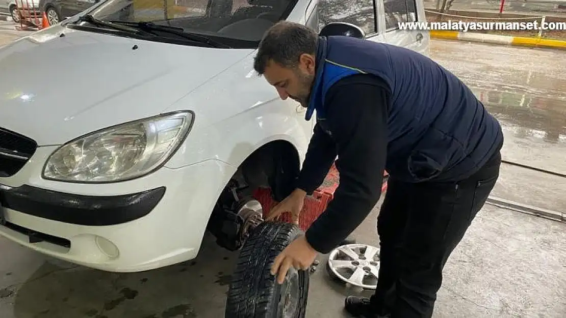 Kış lastiklerine Adıyaman'da yoğun ilgi