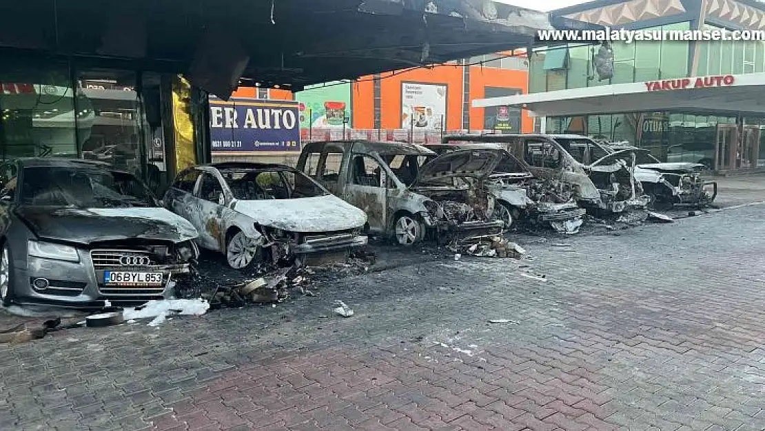 Kısa devre nedeniyle 6 araç ve bir iş yerinin yandığı olayda güvenlik ihmali iddiası