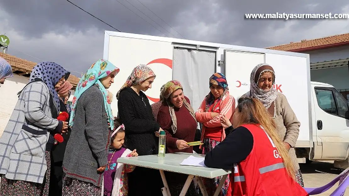 Kızılay, Mobil Sağlık Araçlarıyla 20 Bin Afetzedeye Sağlık Hizmeti Verdi