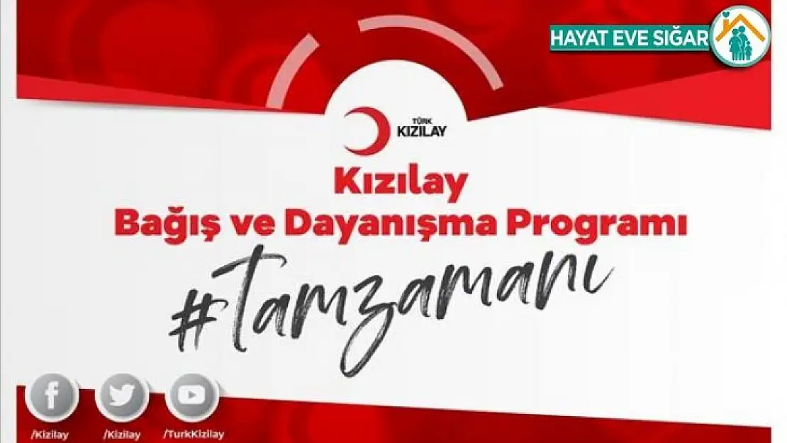 Kızılay'dan 2 Milyon Katılım Hedefli Dayanışma Gecesi