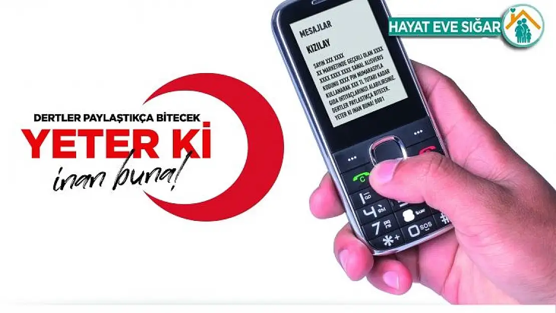 Kızılay'ın Ramazan Yardımı Sms Koduyla Telefonlara Gelecek