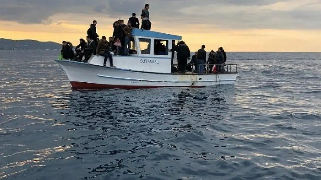 KKTC açıklarında 34 mülteci yakalandı