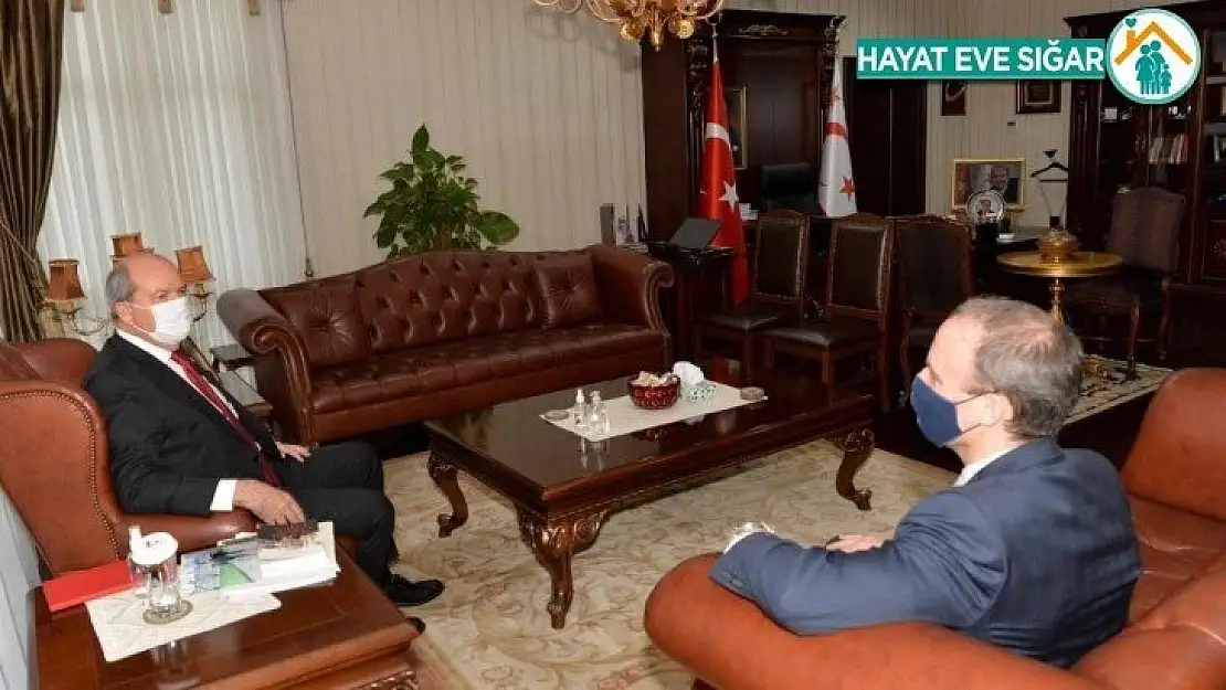 KKTC Cumhurbaşkanı Tatar, İngiltere Dışişleri Bakanı Raab ile görüştü