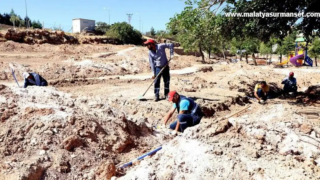 Kocaköy Millet Bahçesi'nde çalışmalar sürüyor