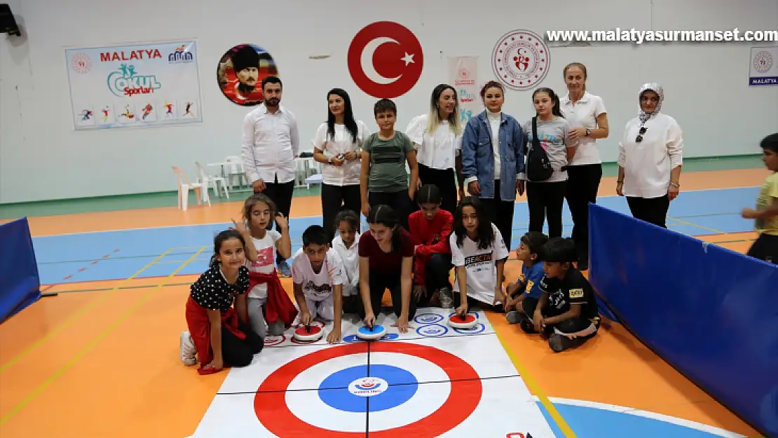 Konteyner kentte kalan çocuklar curling etkinliğinde buluştu