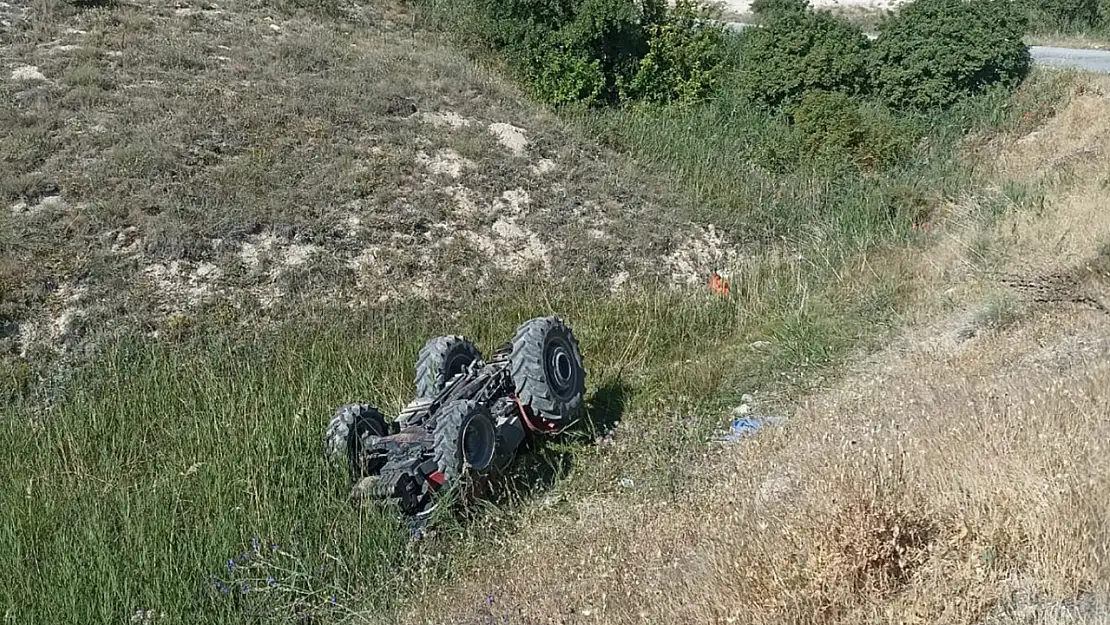 Kontrolden Çıkan Traktör Şarampole Yuvarlandı 1 Ölü