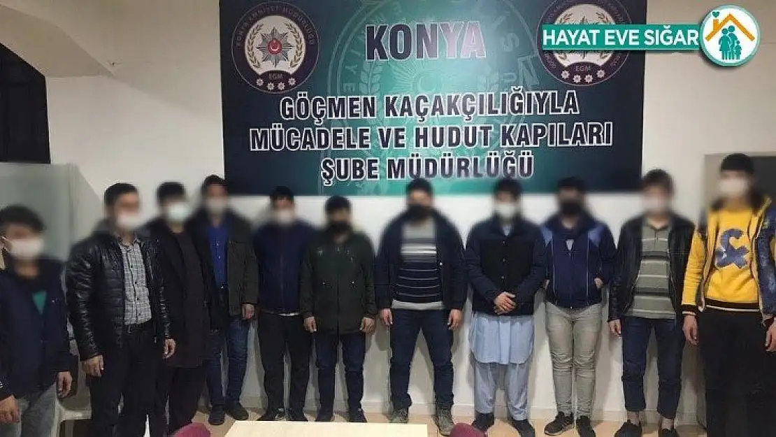 Konya'da 11 kaçak göçmen yakalandı