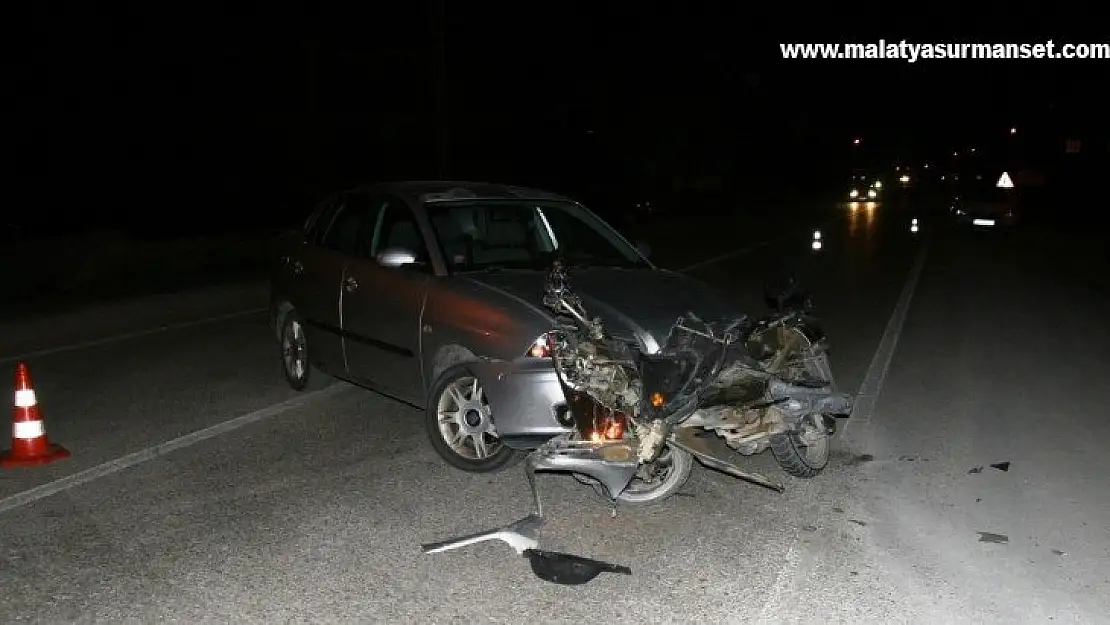 Konya'da otomobil ile motosiklet çarpıştı: 2 yaralı