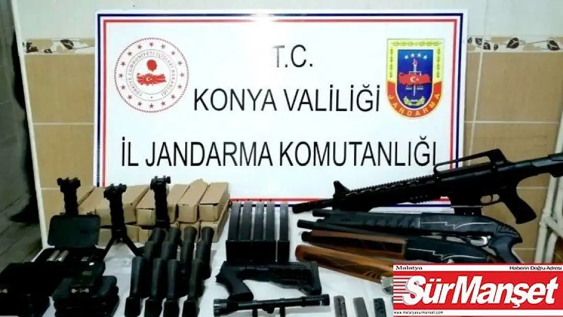 Konya'da jandarmadan ruhsatsız silah satışına darbe