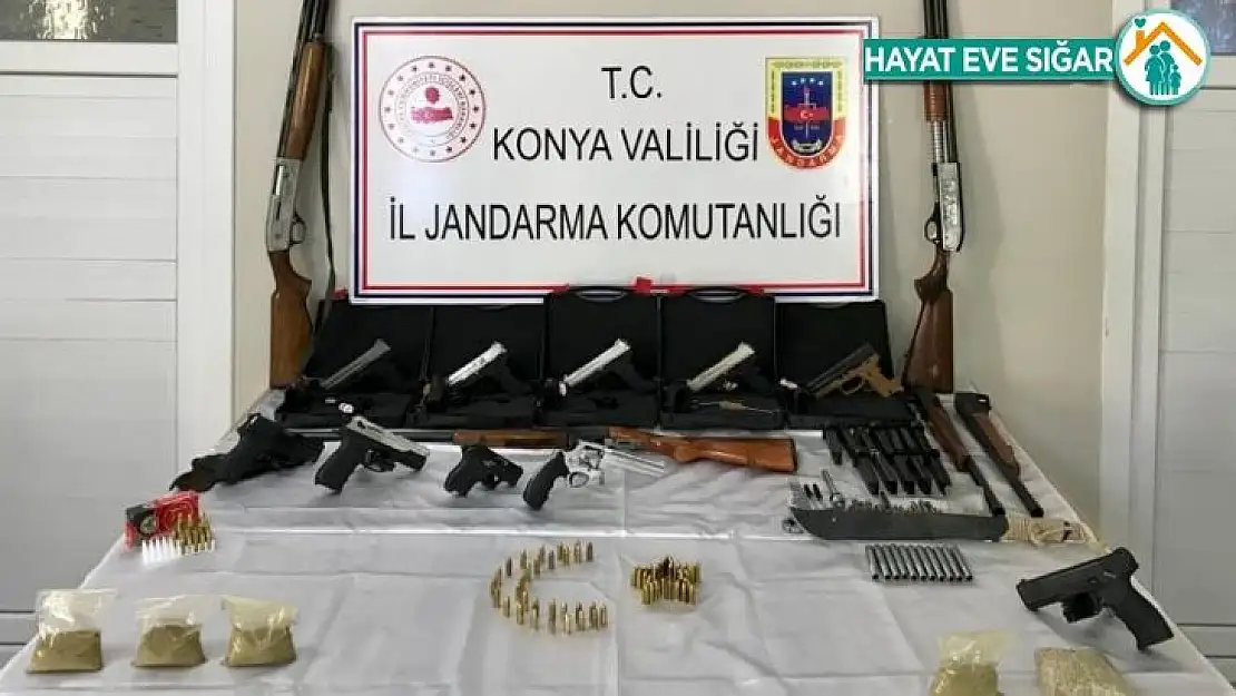 Konya'da silah kaçakçılarına operasyon: 4 tutuklama