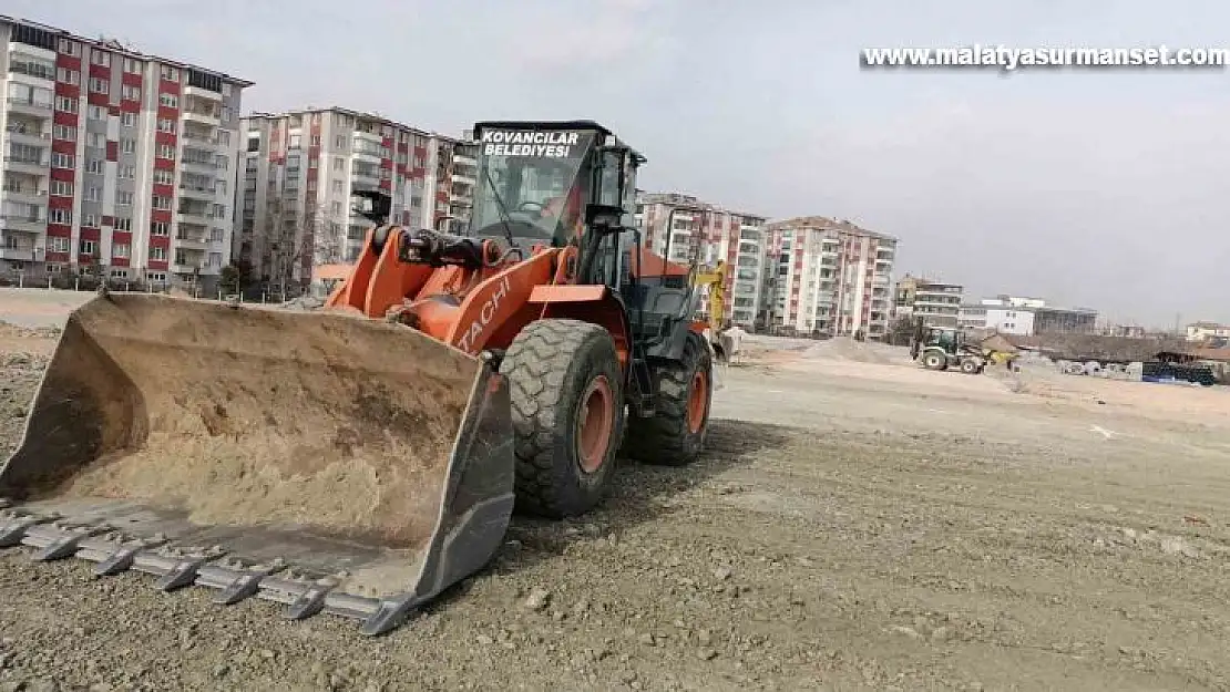 Kovancılar'dan Malatya'da konteyner kent kurulumuna destek