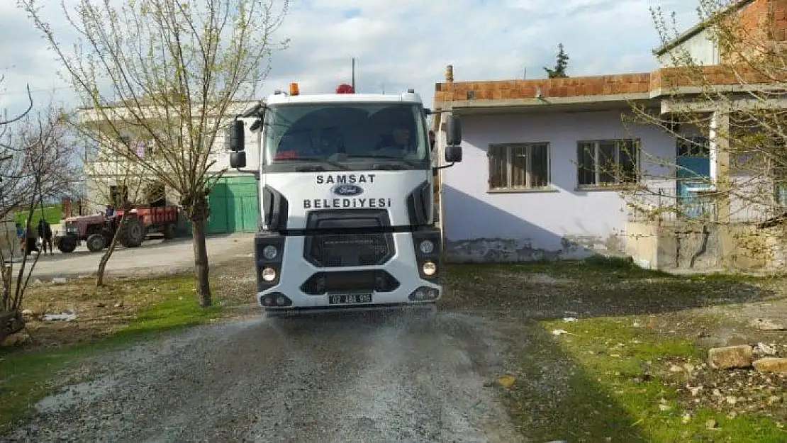 Köylerde dezenfekte işlemleri sürdürülüyor