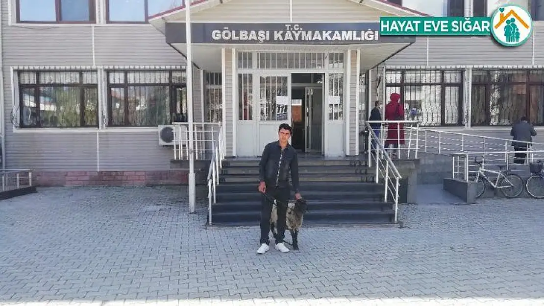Koyununu 'Biz bize yeteriz' kampanyasına bağışladı