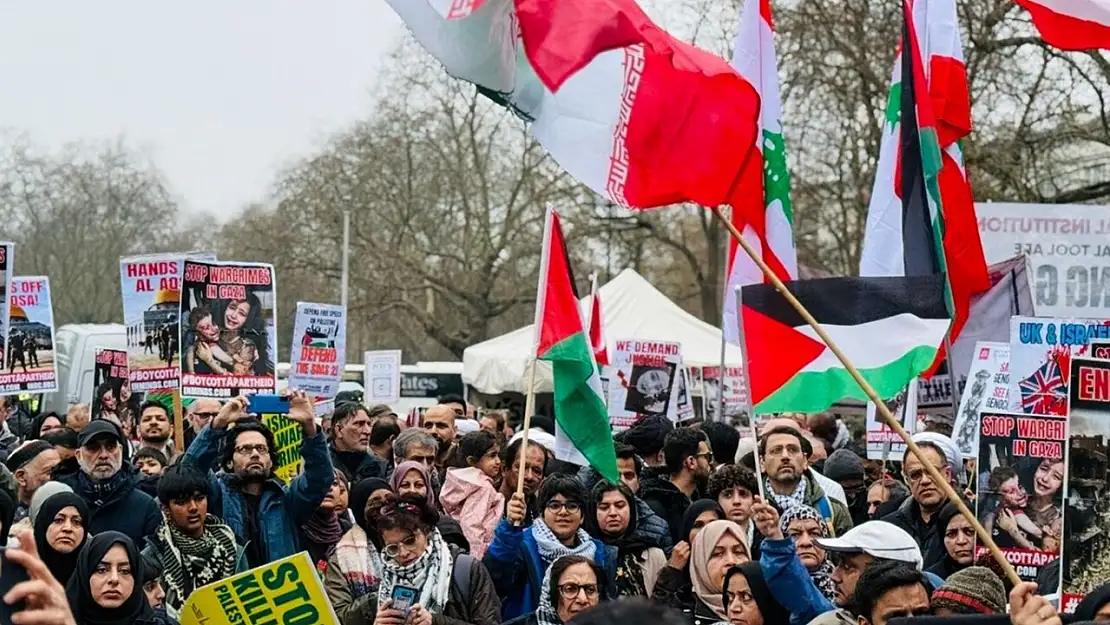 Londra'da Dünya Kudüs Günü yürüyüşü