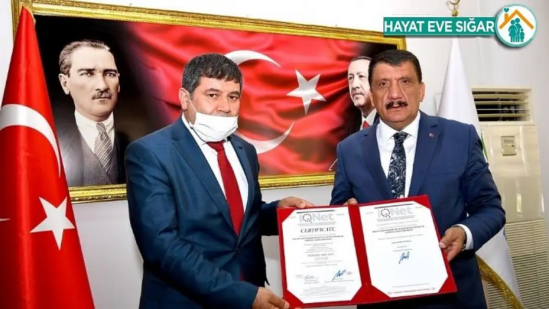 Malatya Büyükşehir Belediyesi 'çevre yönetim sistemi' belgesi aldı